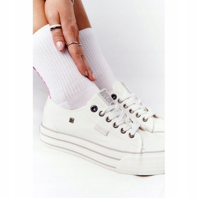 Big Star Adidași de damă Pe platforma mare HH274052 Platforma albă 1