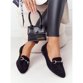 Mocasini de damă Sergio Leone MK711 Suede Black negru 2 Mocasini de damă Sergio Leone MK711 Suede Black negru 2