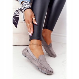 PH1 Mocasini din piele de damă gri San Marino 2