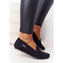 PH1 Mocasini din piele neagră San Marino din piele de căprioară negru 1