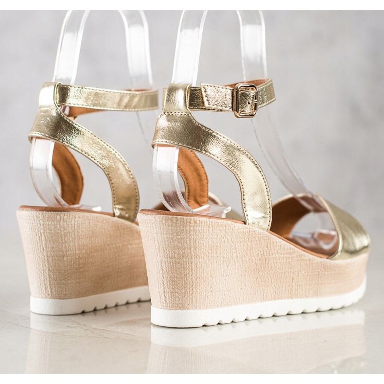 Seastar Sandale cu pană clasică de aur 1