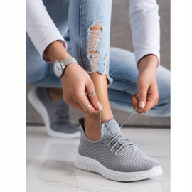 SHELOVET Adidași alunecați confortabili gri 2