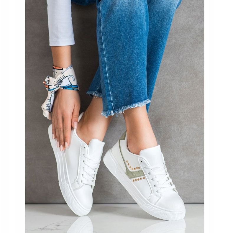 SHELOVET Pantofi sport casual albi 1