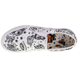 Pantofi Vans Classic Slip-On U VN0A4BV31IU alb negru 2