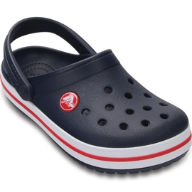 Crocs pentru copii Crocband Clog K bleumarin-roșu 204537 485 albastru marin 1