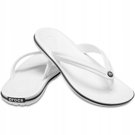 Papuci Crocs Crocband Flip alb 11033 100 1