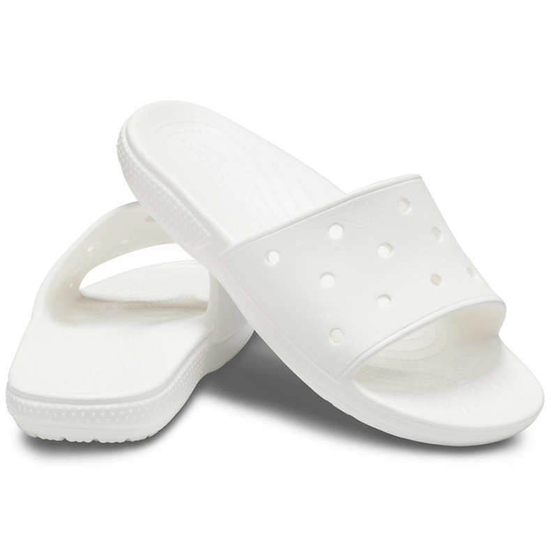Papuci de dama Crocs Classic Slide alb 206121 100 1