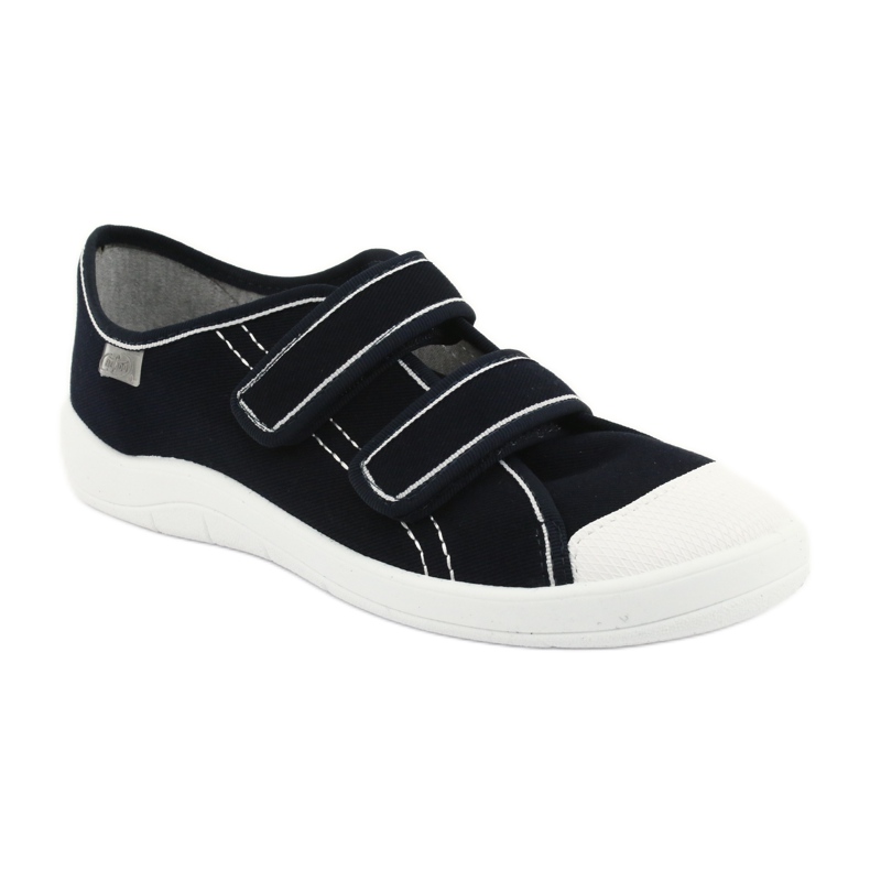 Pantofi Befado pentru tineret cu Velcro 124Q005 Bleumarin albastru 1