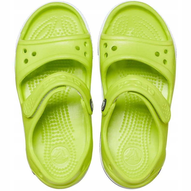 Sandale Crocs pentru copii Crocband Ii Sandal lime-black 14854 3T3 verde 1