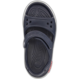 Sandale Crocs pentru copii Crocband Ii Sandal bleumarin-alb 14854 462 albastru marin 1