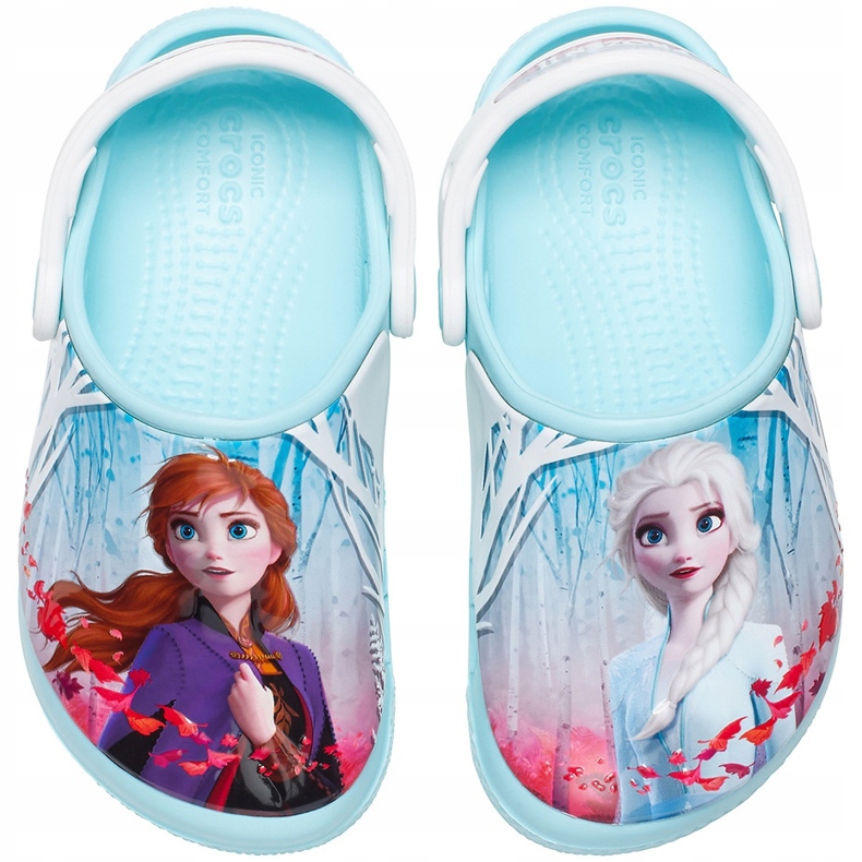 Crocs pentru copii Fl Ol Disney Frozen 2 Sabot albastru 206167 4O9 multicolor 1