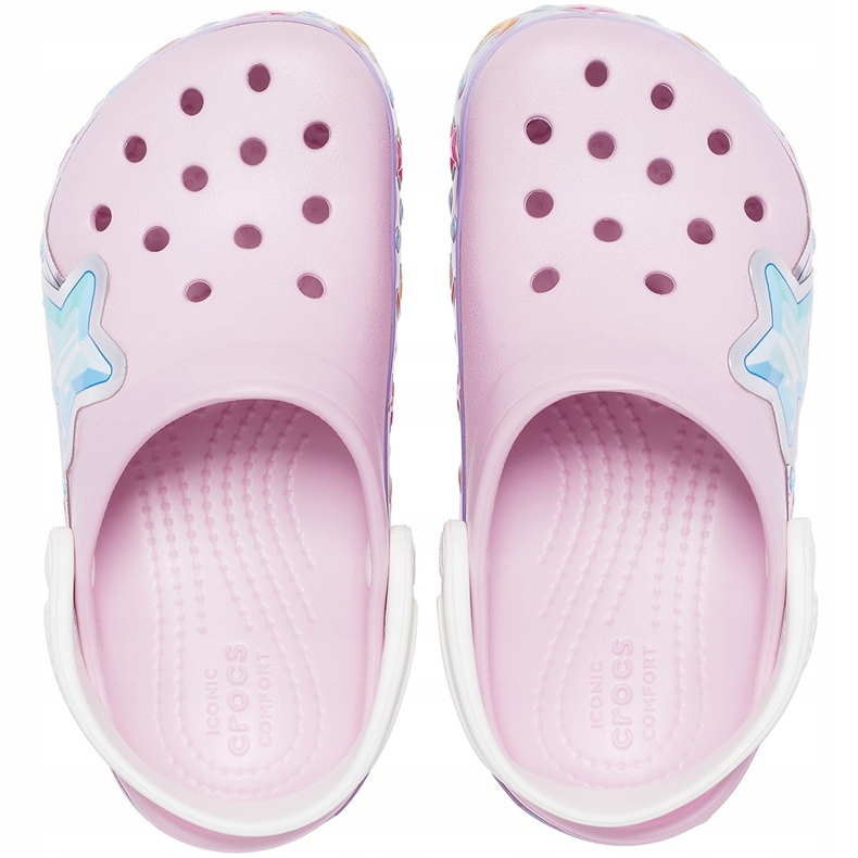 Crocs pentru copii Fl Star Band Clog roz 207075 6GD 1
