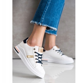 SHELOVET Adidași sportivi alb 1