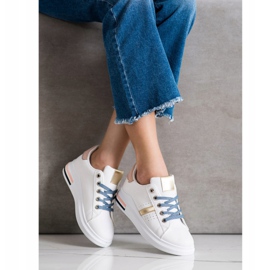 SHELOVET Adidași sportivi alb 1