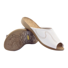Pantofi pentru femei Befado papuci 254d058 papuci alb 3
