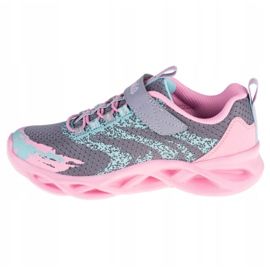 Pantofi Skechers Twisty Brights W 302301L-GYPK roz gri 1