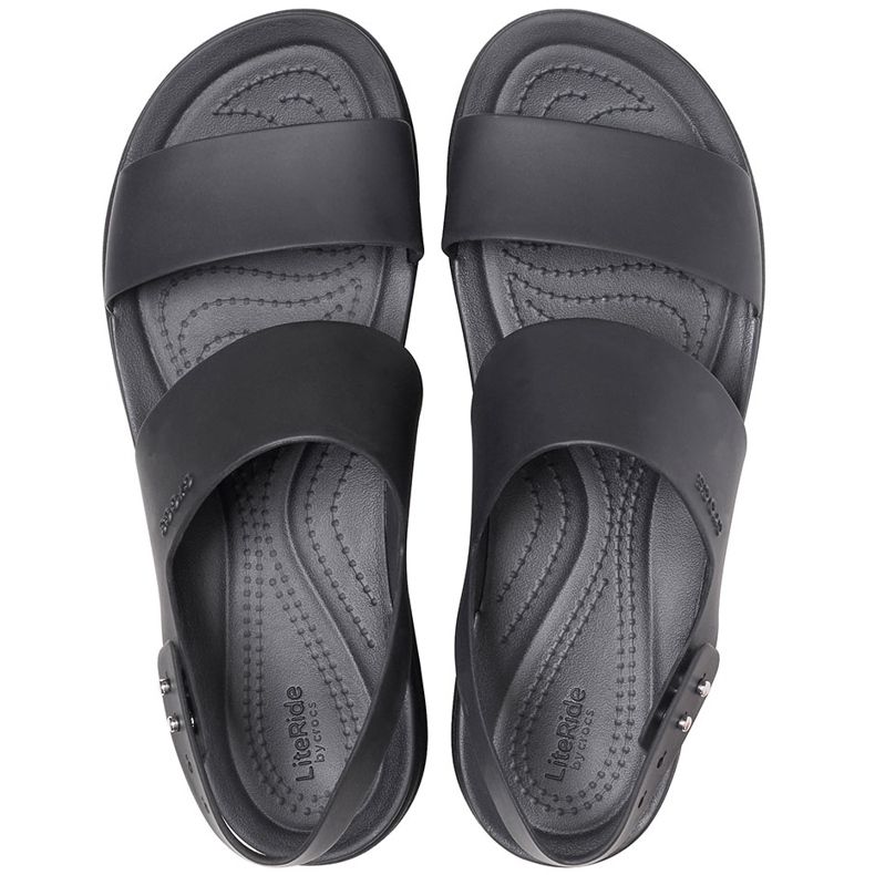 Sandale Crocs pentru femei Brooklyn Low Wedge negru 206453 060 1