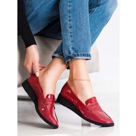 Goodin Mocasini eleganți bordeaux roșu 1 Goodin Mocasini eleganți bordeaux roșu 1