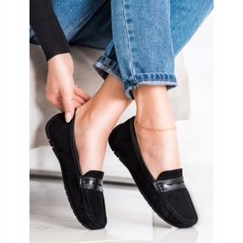 SHELOVET Mocasini negri confortabili negru 1 SHELOVET Mocasini negri confortabili negru 1