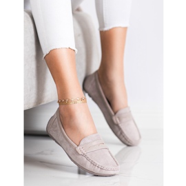 SHELOVET Mocasini gri confortabili 1 SHELOVET Mocasini gri confortabili 1