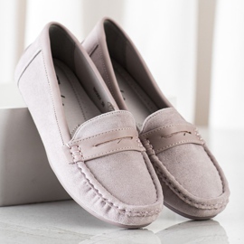 SHELOVET Mocasini gri confortabili 2 SHELOVET Mocasini gri confortabili 2