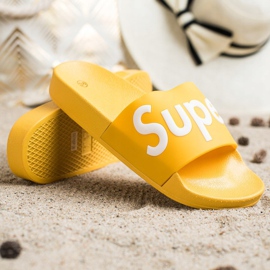 Seastar Papuci de cauciuc super alb galben 4