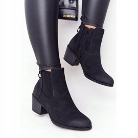 PJ1 Cizme de damă negre pentru femei Jodhpur Heel Trinity negru 1