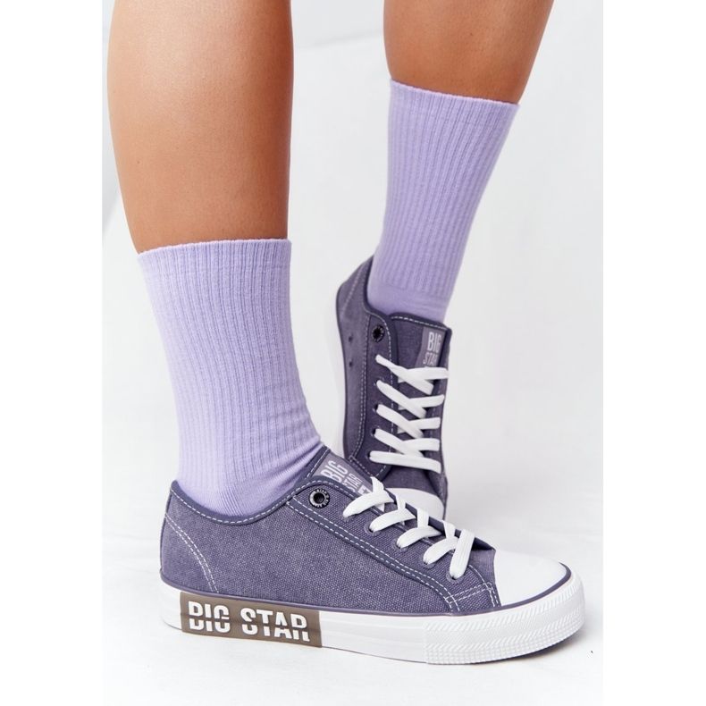 Adidași pentru femei Big Star HH274114 Blue Navy albastru 1