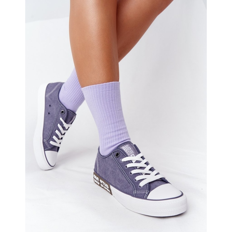 Adidași pentru femei Big Star HH274114 Blue Navy albastru 2
