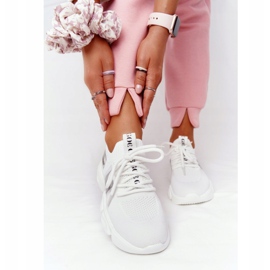 Șosete sport femei GOE HH2N4016 Alb negru 1