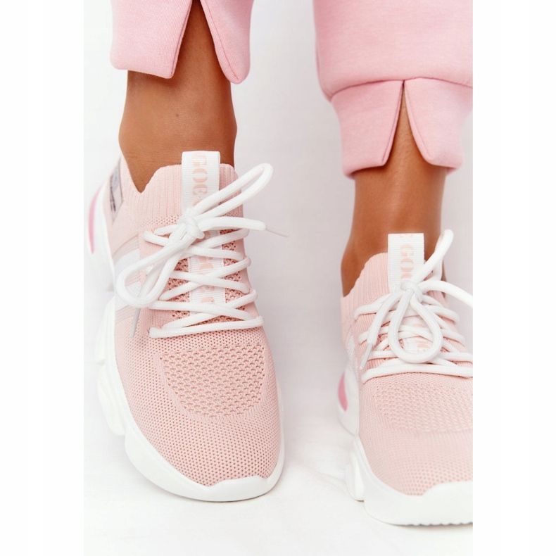 Șosete sport femei GOE HH2N4019 Roz alb 1 Șosete sport femei GOE HH2N4019 Roz alb 1