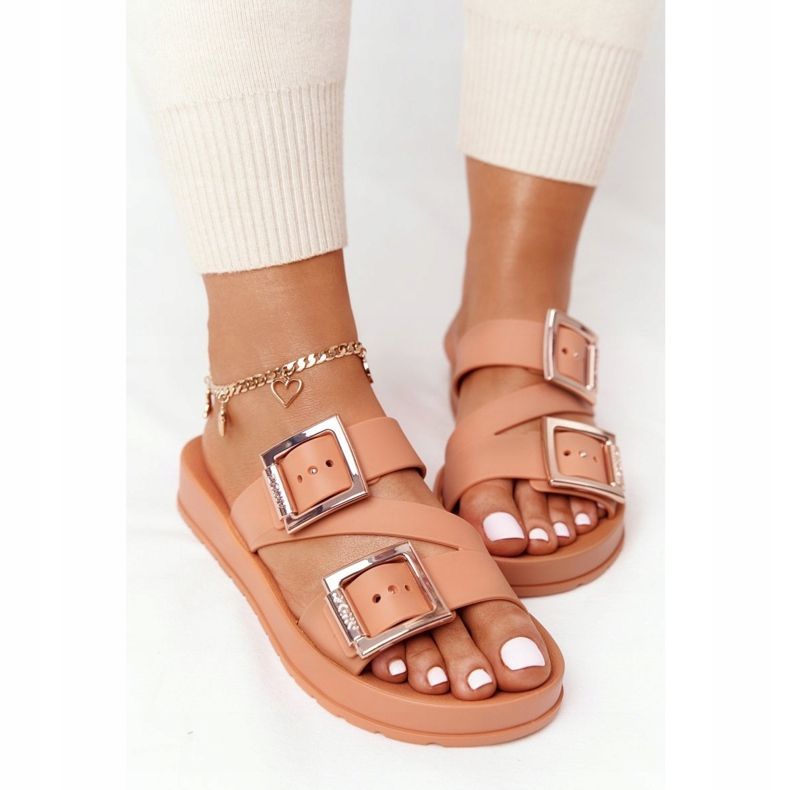 Papuci de cauciuc parfumat Eco Friendly ZAXY HH285105 Camel bej maro 1