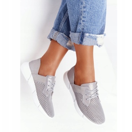 EVE Încălțăminte sport din piele pentru femei Grey Day Trip argint 1