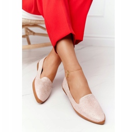 Mocasini dama Sergio Leone MK700 Suede Pink roz 1