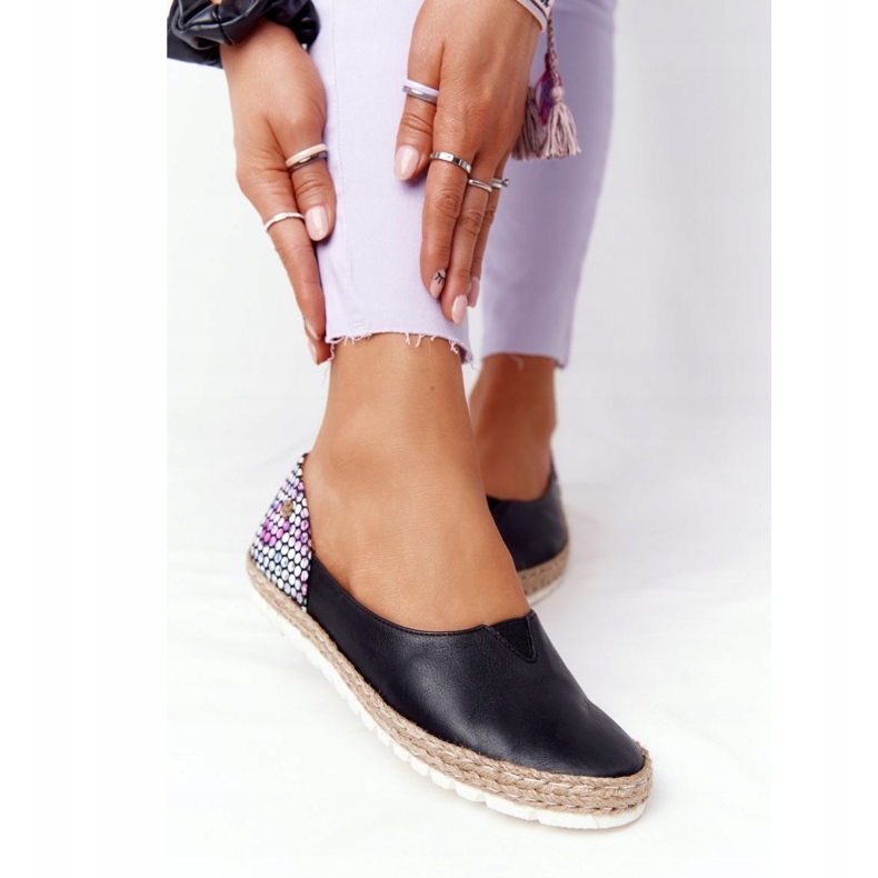 Maciejka 05056-01 Balerini din piele neagră negru multicolor 2 Maciejka 05056-01 Balerini din piele neagră negru multicolor 2