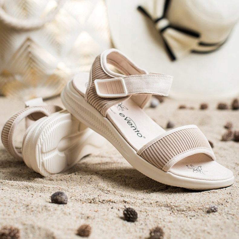 Sandale confortabile cu velcro Evento 20SD88-2022 bej 1
