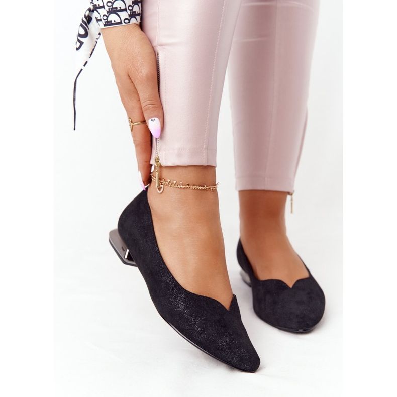 Balerini pe toc argintiu Vinceza 21-10601 Negru multicolor 2 Balerini pe toc argintiu Vinceza 21-10601 Negru multicolor 2