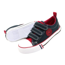 Pantofi pentru copii cu velcro American Club LH61 Bleumarin albastru 2