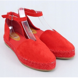 Espadrile pentru femei cu un roșu tăiat 1219 Roșu roşu 1