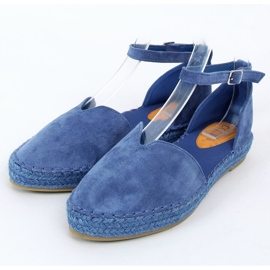 Espadrile albastre cu tăietură 1219 Albastru 1