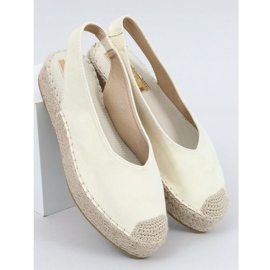 Espadrile galbene cu toc deschis, galben M-518 Galben 1