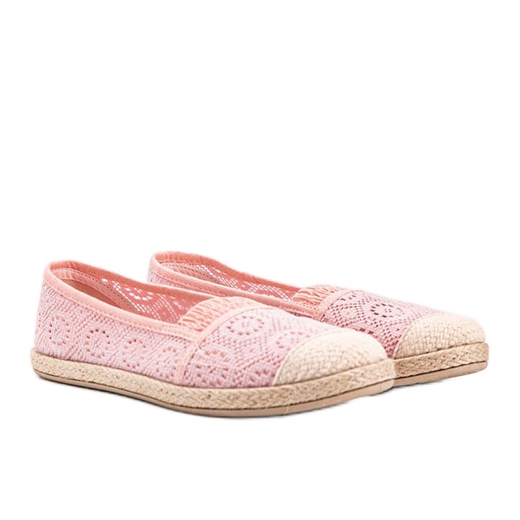 Espadrile din țesătură roz Laney 1 Espadrile din țesătură roz Laney 1