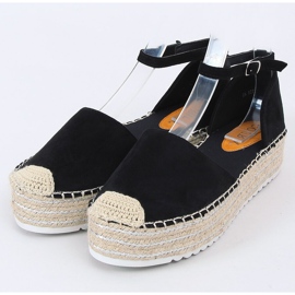 Espadrile sandale negre 2138 Negru 1