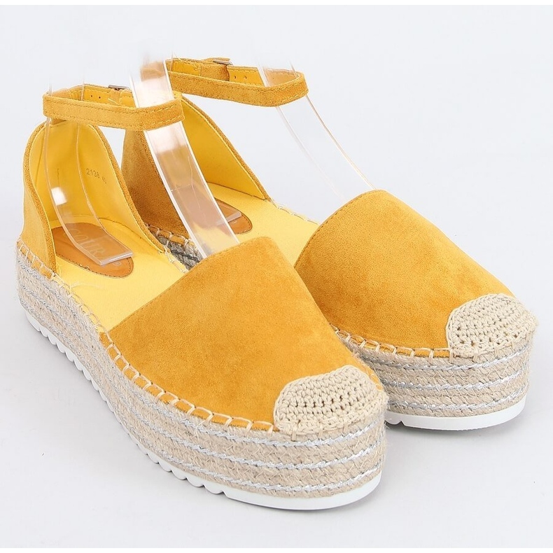 Sandale cu miere espadrile 2138 Galben 1