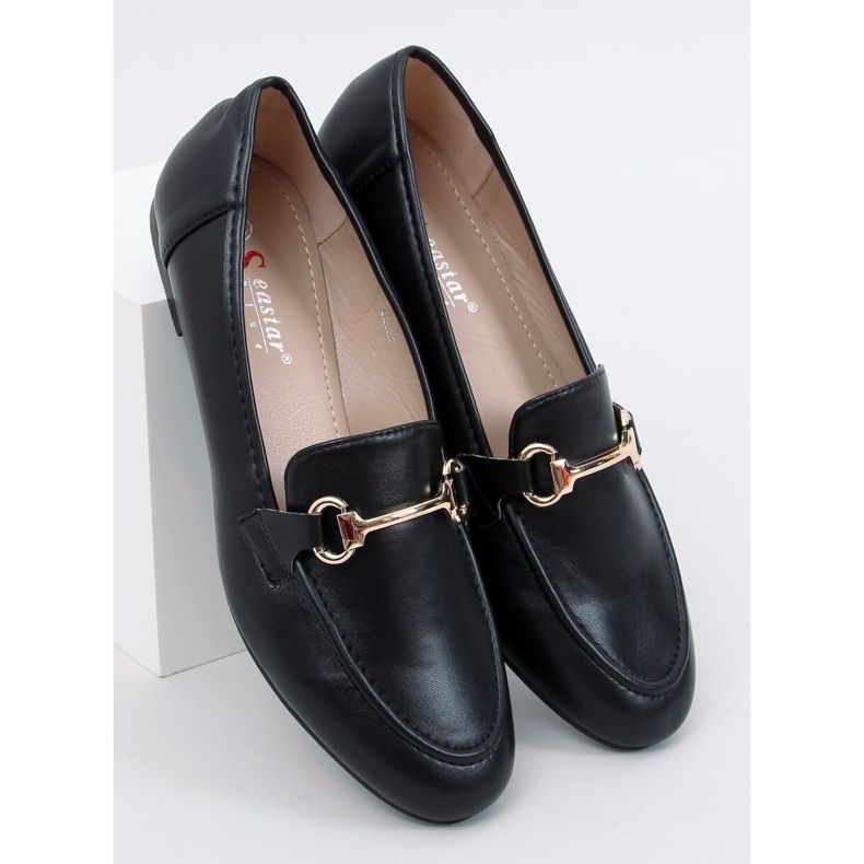 Mocasini negri pentru femei negri T392 Negru 1