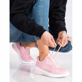 SHELOVET Pantofi sportivi ajurati roz 1