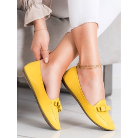 SHELOVET Lorzi galbeni cu piele ecologică 1