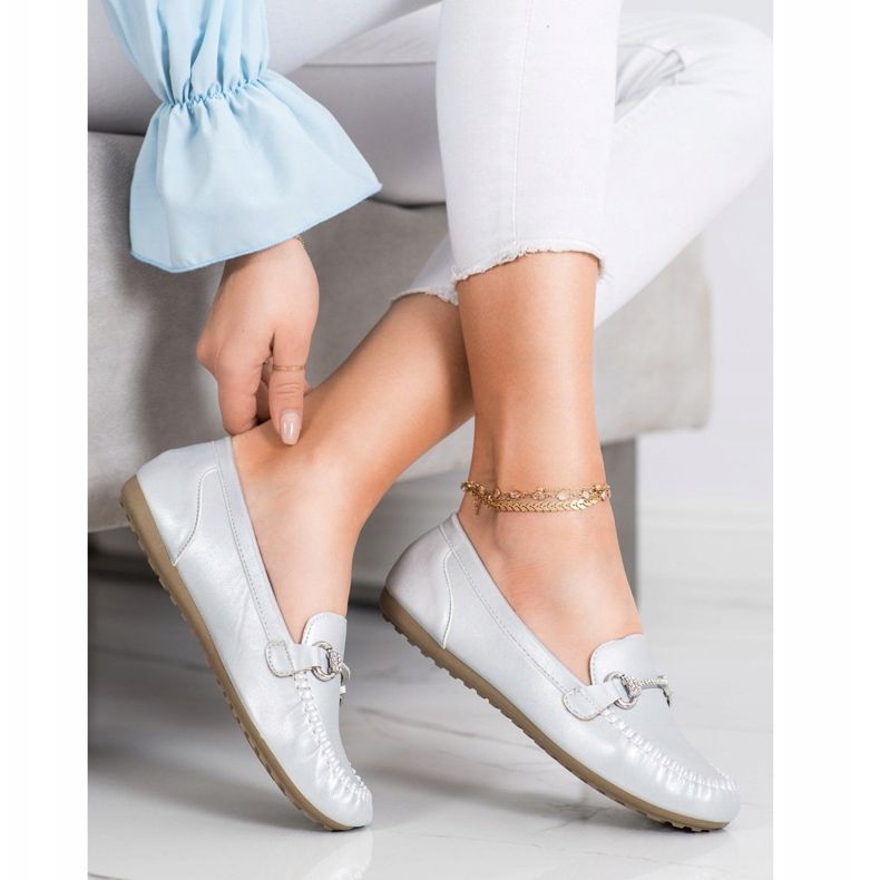 Queentina Mocasini eleganți cu zirconiu cubic argint 1