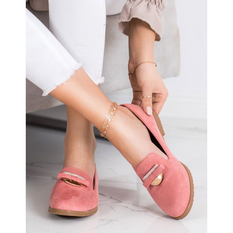 SHELOVET Domnii eleganți cu zirconiu cubic roz 1