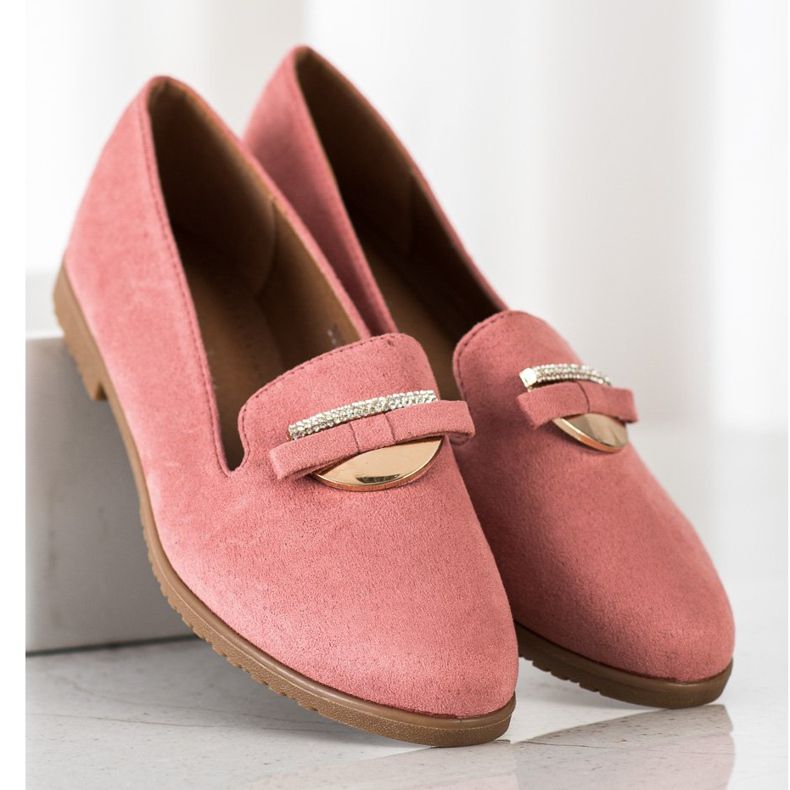 SHELOVET Domnii eleganți cu zirconiu cubic roz 2